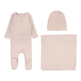 Lilette Soft Pink Pointelle Emblem Layette Set