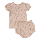 Lilette Rose/Floral Bouquet Floral Short Sleeve Set