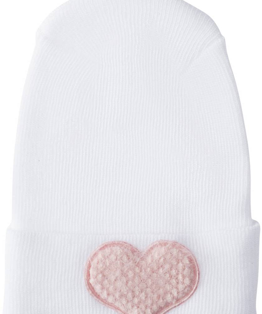 Adora Baby Fuzzy Blush Heart Hospital Hat