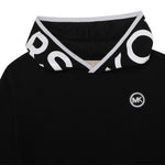 Michael Kors Black Cropped Logo Hoodie