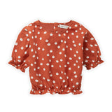 Sproet & Sprout Tuscany Red Tomato Print Top