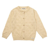Tocoto Vintage Off White Heart Cardigan