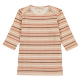 Teela Neutral Striped 34 Sleeves T-Shirt
